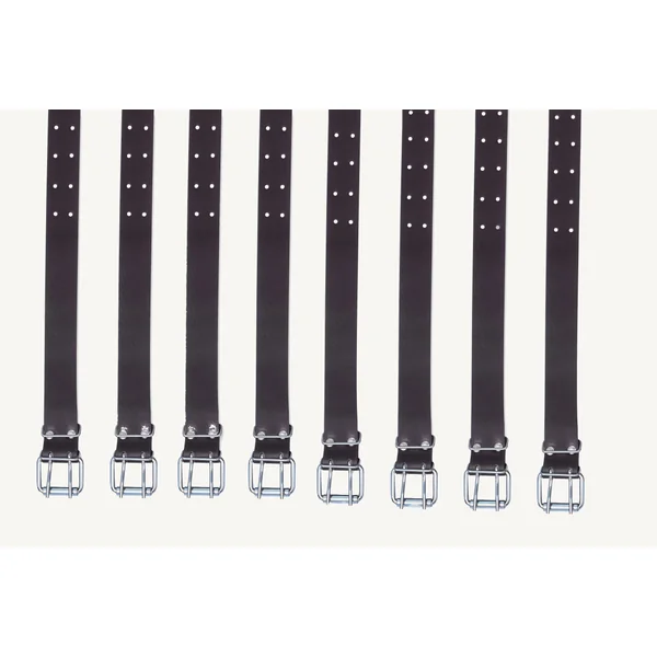 Genuine Black Leather Restraint Waist Belt