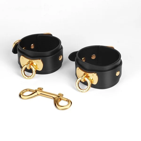 Genuine Leather Bondage And Discipline Props Handcuffs