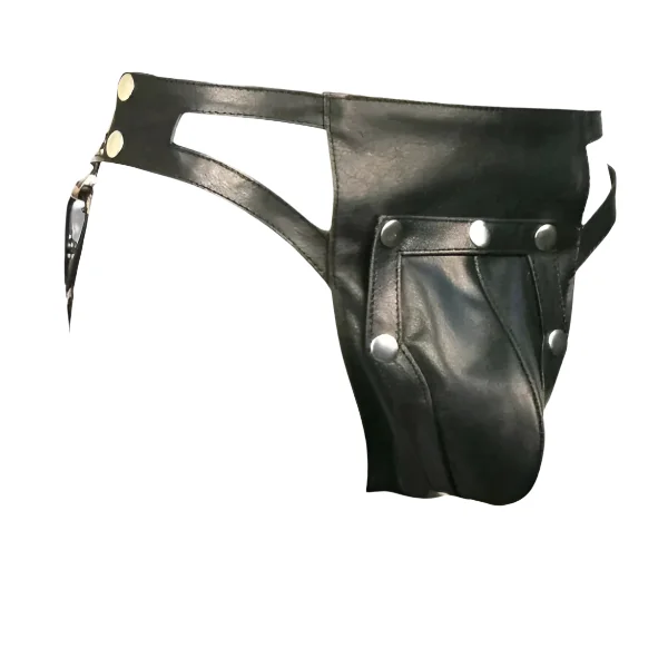 Genuine Leather Bondage Jockstrap