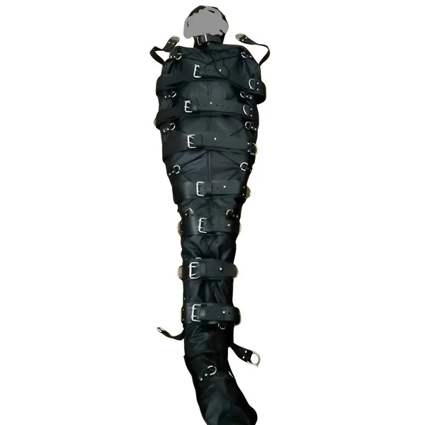 Genuine Leather Bondage Sleepsack with Adjustable Straps