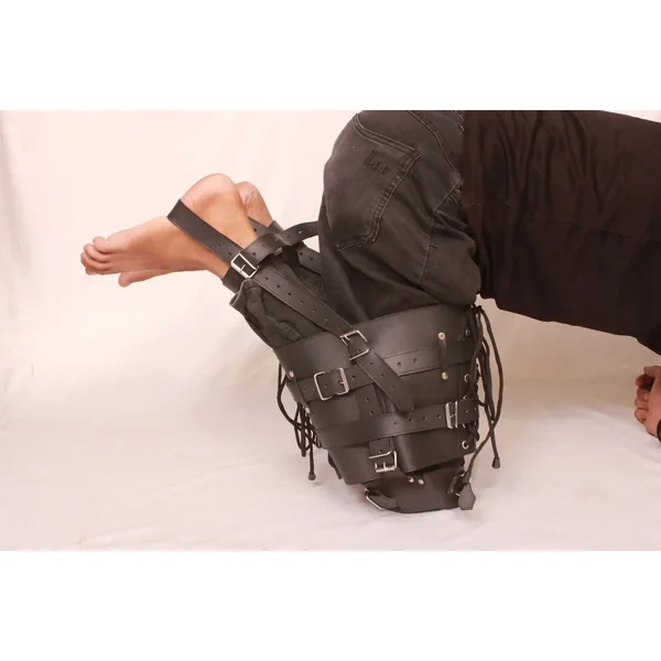 Genuine Leather Legbinder | Pet Crawler Bondage