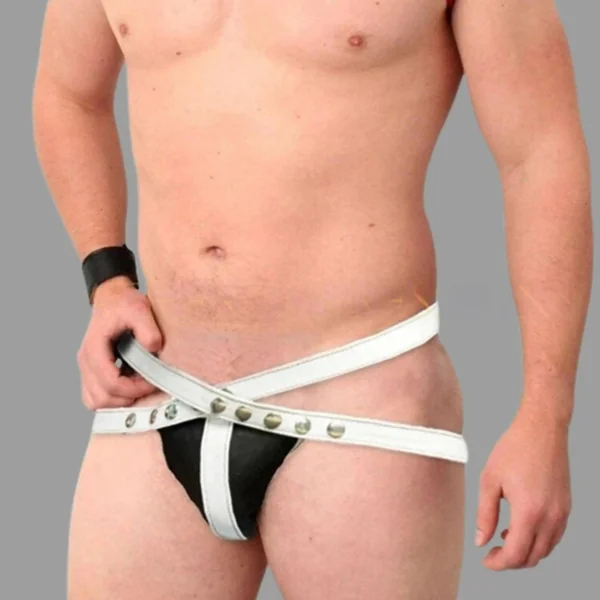 Genuine Men's Leather Jockstrap | Erotic Thong Underwear