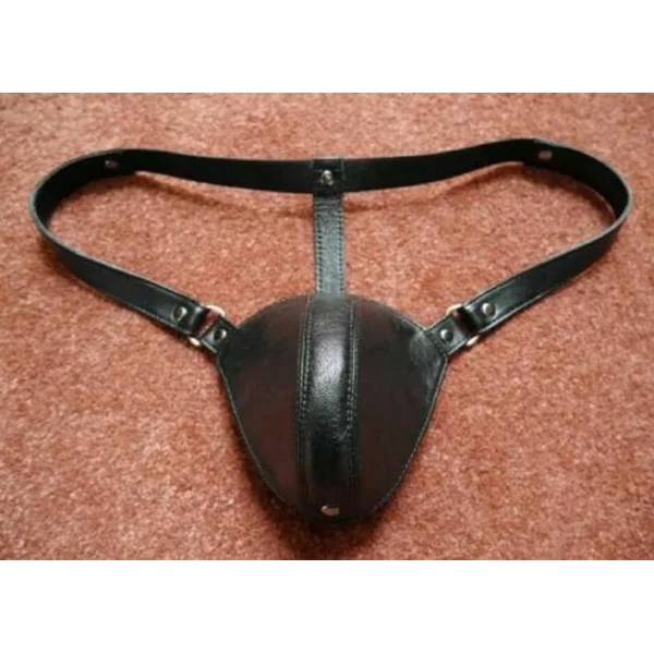Genuine Mens Leather Thong