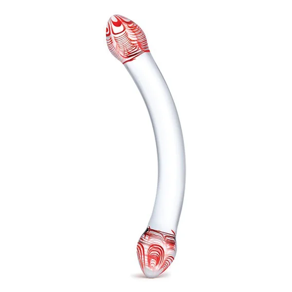 Glas Red Head Double 9" Glass Dildo