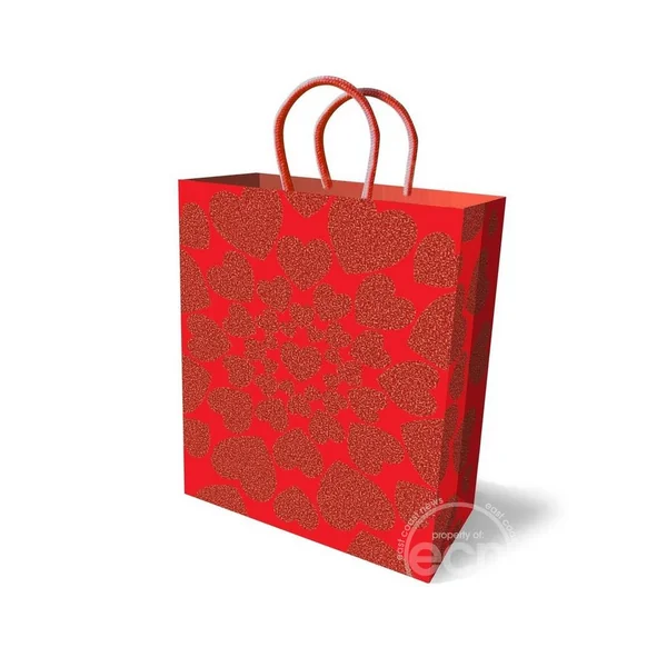 Glitter Hearts Sparkle Gift Bag