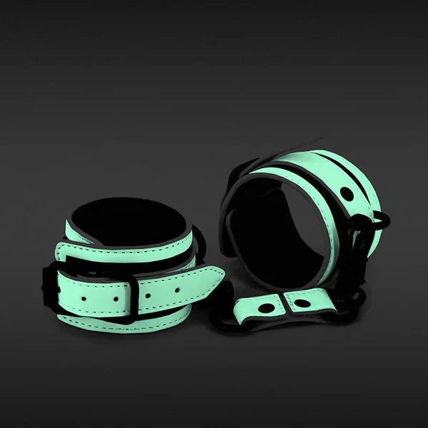 GLO Bondage Glow-In-The-Dark Wrist Cuffs