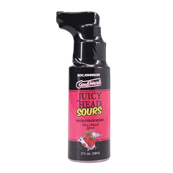 GoodHead Juicy Head Dry Mouth Spray - 2 oz Spray Bottle Sour Strawberry