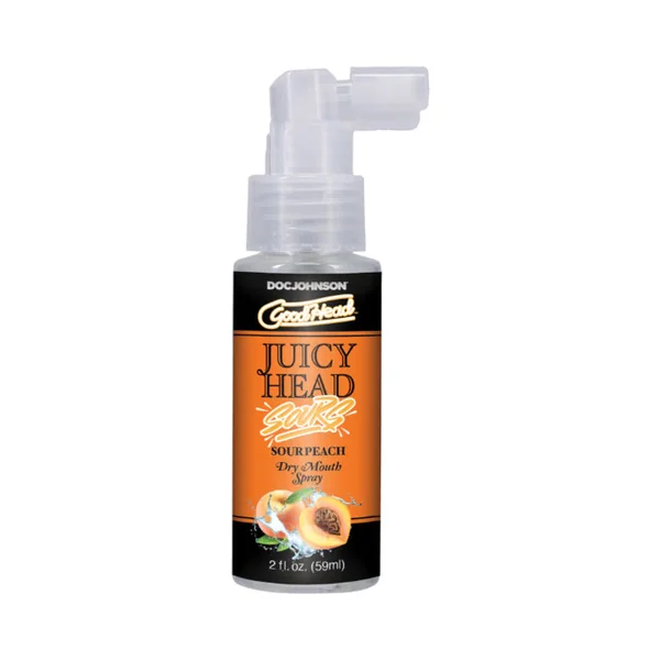GoodHead Juicy Head Dry Mouth Spray Sour Peach Flavor Mouthwatering Spray
