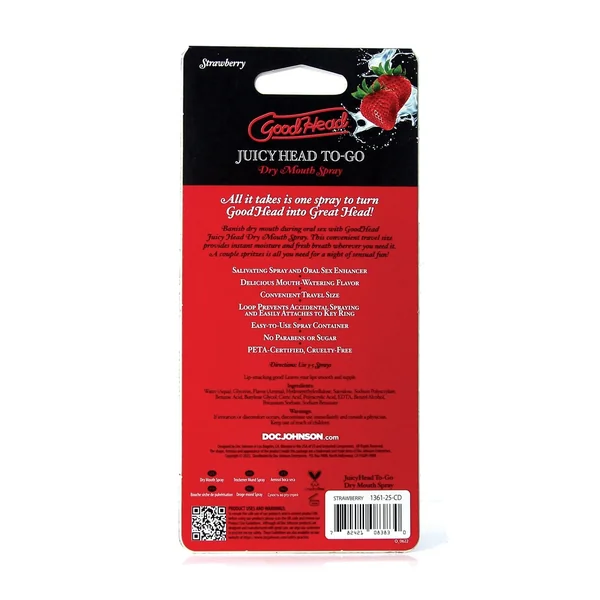 GoodHead Juicy Head Dry Mouth Spray To Go - .30 oz Strawberry