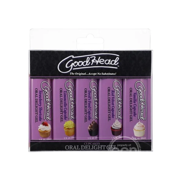 GoodHead Oral Delight Gel (5 Pack) 1oz - Cupcakes