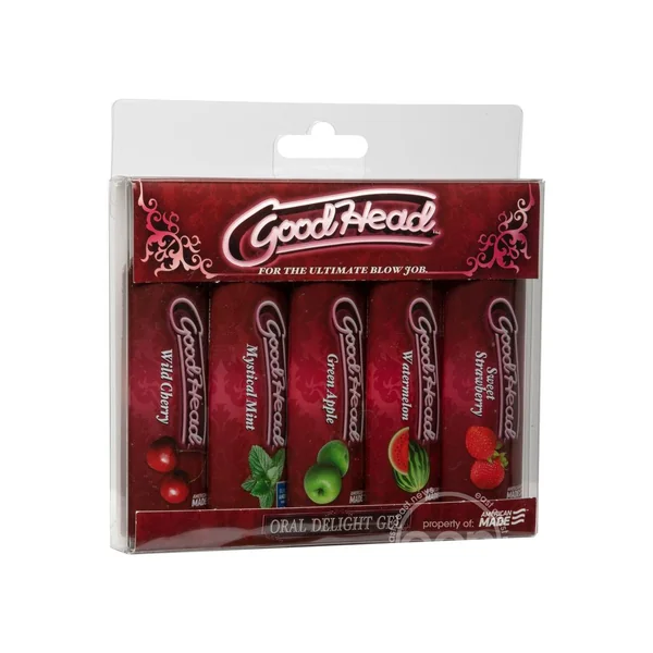 GoodHead Oral Delight Gel Flavored (5 Pack) 1oz - Assorted