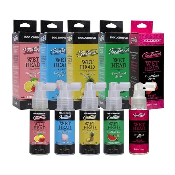 GoodHead Wet Head Dry Mouth Spray - 2 oz (59 ml) 5 Different Flavors!