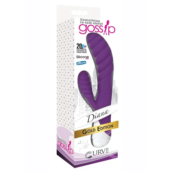 Gossip Diana 20x Rippled Silicone Rabbit Vibrator