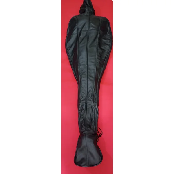 Handcrafted Leather Sleepsack Bondage with Lace-Up Design
