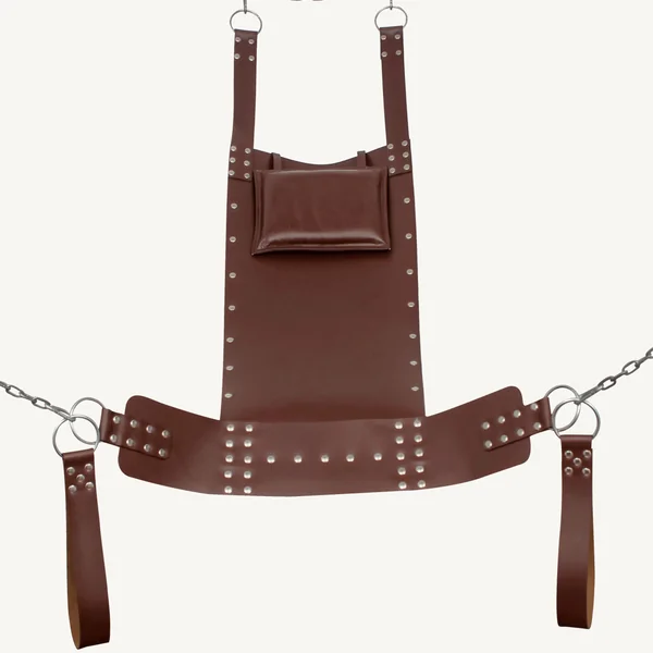 Handmade Bondage Leather Sex Swing with Stirrups