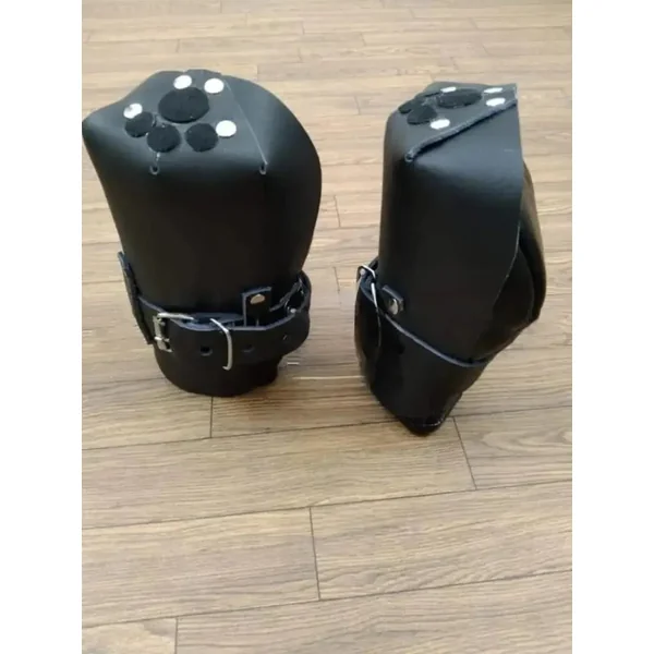 Handmade Leather Bondage Mittens with Padded Interior