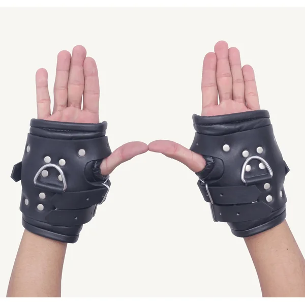 Handmade Leather Bondage Wrist Cuffs