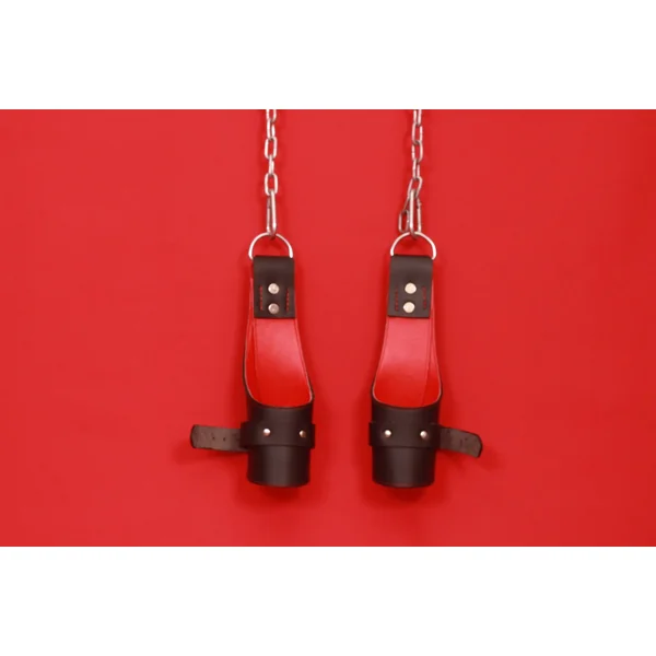 Handmade Leather Suspension Cuffs with Straps