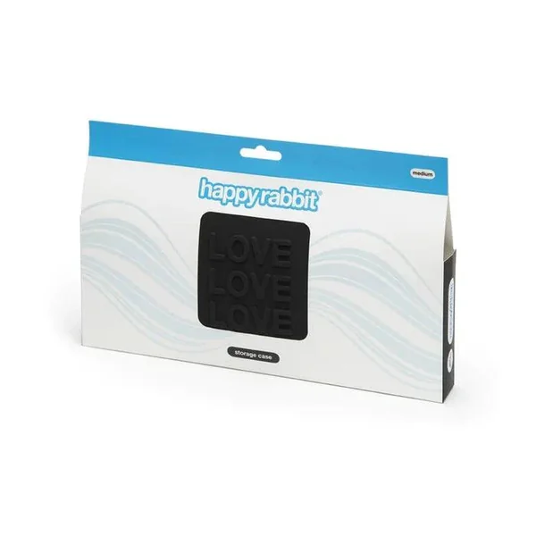 Happy Rabbit LOVE Medium Silicone Zipper Storage Case