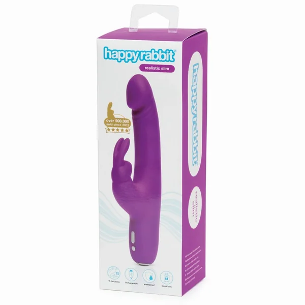 Happy Rabbit Slimline Realistic Vibrator: Lifelike Pleasure