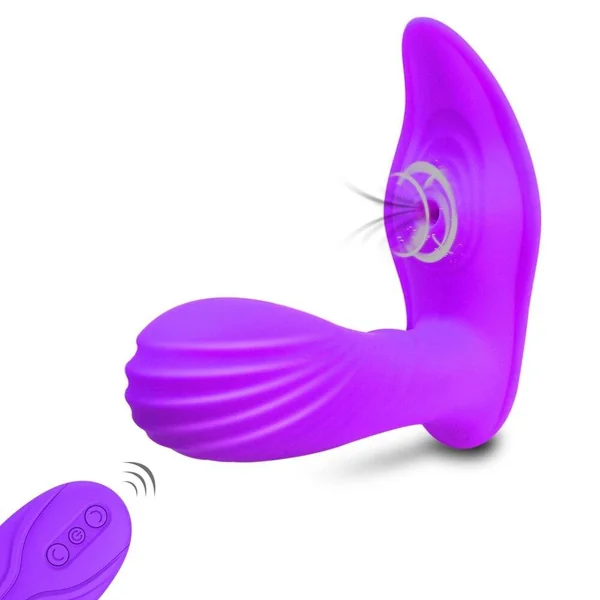 Heatable Wearable Vibrator Sex Toys for Women Adult G Spot Clitoris Sucker Stimulator Wireless Remote Control Panties Vibrator