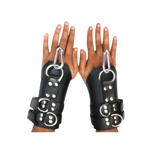 Heavy Duty Leather Suspension Wrist Cuffs