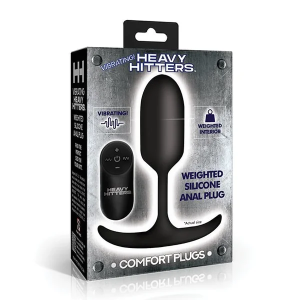 Heavy Hitters - Vibrating Weighted Silicone Anal Plug - Medium