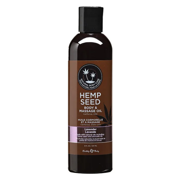 Hemp Seed Massage Oil Lavender 8 oz
