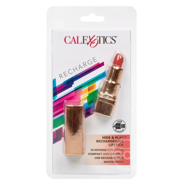 Hide & Play Rechargeable Lipstick - Red