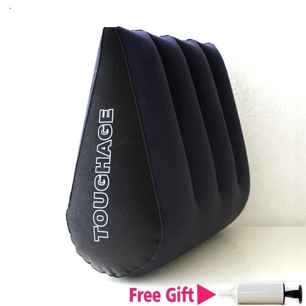 High quality Toughage Inflatable Sex Pillow Positions Adult Sex Sofa Bed Cushion Triangle Wedge Pad Sofa Toys Sex Hold Pillow