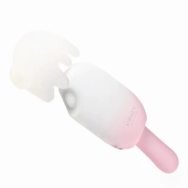 Honey Play Box Bite Me Sucking Tapping Vibrating & Swinging Handle Cream Pop Rechargeable Silicone Stimulator