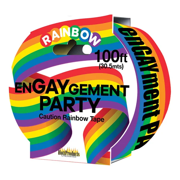 Hott Products – Rainbow Caution Tape Engaygement
