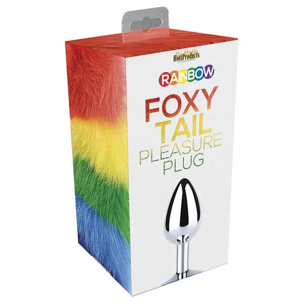 Hott Products – Rainbow Fox Tail Pride Pleasure Butt Plug