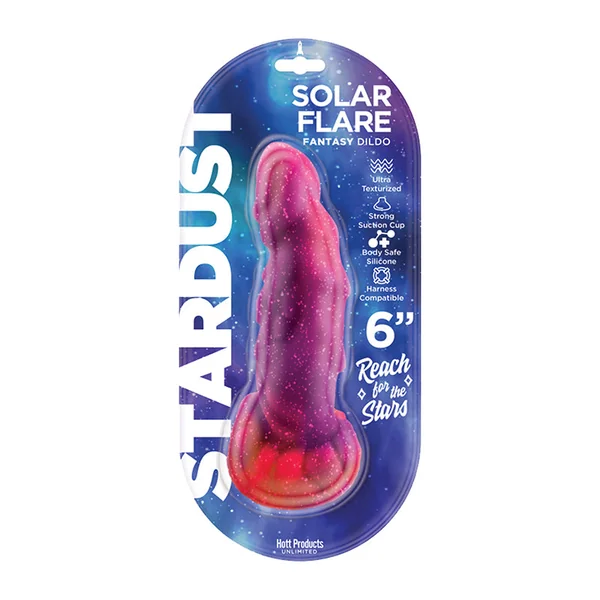 Hott Products – Stardust Solar Flare – 6” – Silicone Dildo