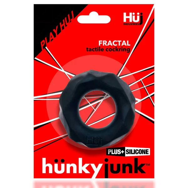 Hunkyjunk – FRACTAL Tactile Cockring – Tar Ice
