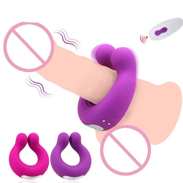 IKOKY Cock Ring Vibrator 9 Speeds Penis Ring Massager Vibrator Penis Clitoral Stimulation Sex Toys for Man Clitoris Stimulator