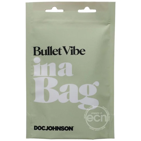 In a Bag Silicone Rechargeable Bullet Vibrator - Black