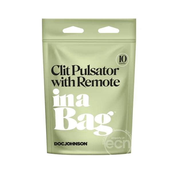 In a Bag Silicone Rechargeable Magnetic Panty Vibe with Remote - Purple