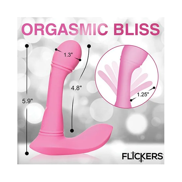 Inmi G-Flick Flicking G-Spot Vibrator w/Remote - Pink