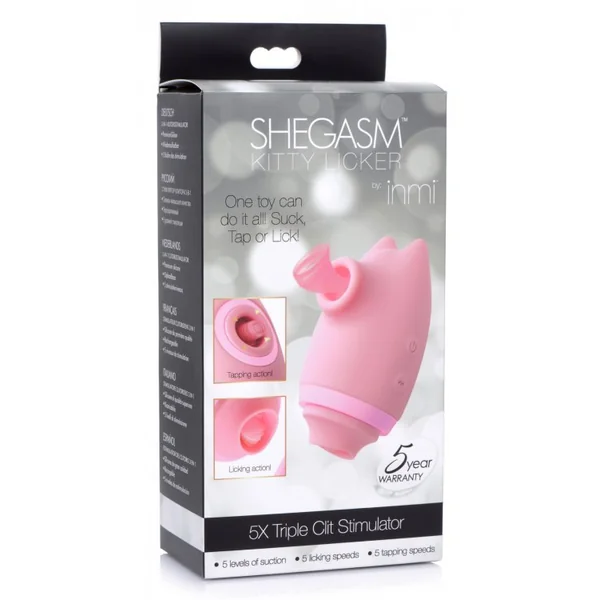 Inmi Shegasm Kitty Licker 5X 3In1 Stimulator