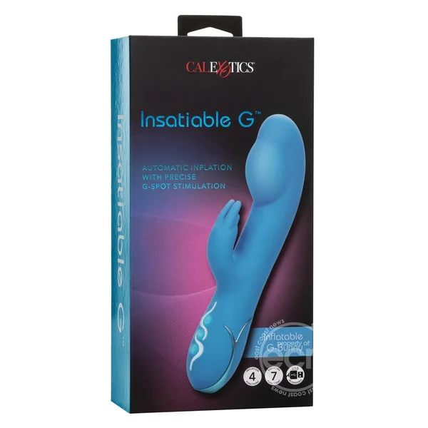 Insatiable G Inflatable G-Bunny Silicone Rechargeable Vibrator