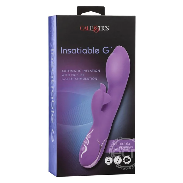 Insatiable G Inflatable G-Flutter Silicone Rechargeable Vibrator