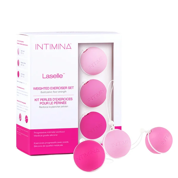 Intimina Laselle Kegel Exercise Balls Set of 3 Weighted Balls