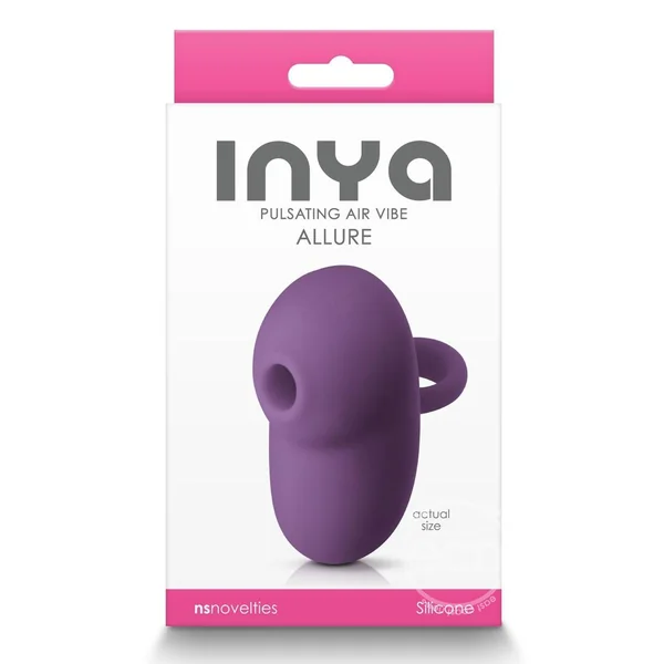 Inya Allure Pulsating Air Vibe Rechargeable Silicone Clitoral Stimulator Purple