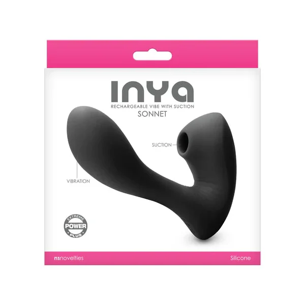 INYA Sonnet Rechargeable Vibe with Suction Black