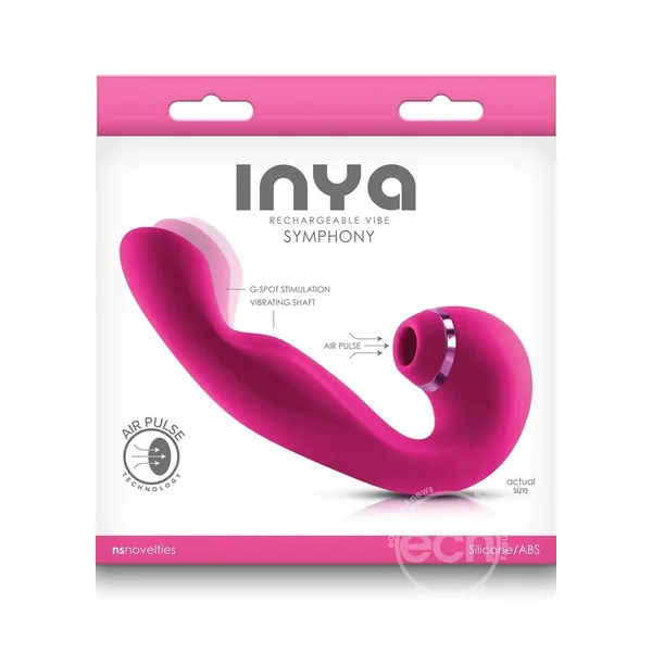 Inya Symphony Rechargeable Silicone Triple Motor Vibrator - Pink