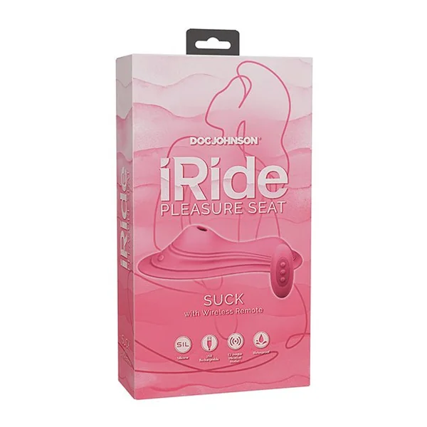iRide Pleasure Seat Suck Stimulator Rechargeable With Wireless Remote