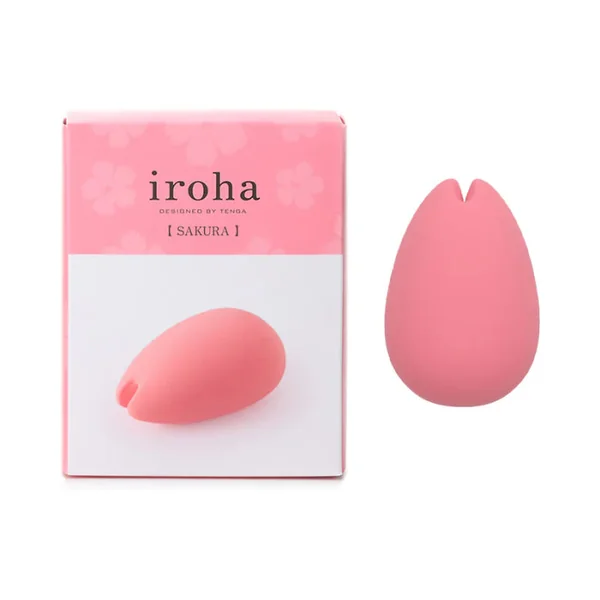 Iroha SAKURA Super Soft Quiet Rechargeable Silicone Split Tip Vibrator For Pinching