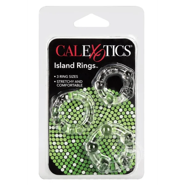 Island Rings Cock Rings (3 piece set) - Clear