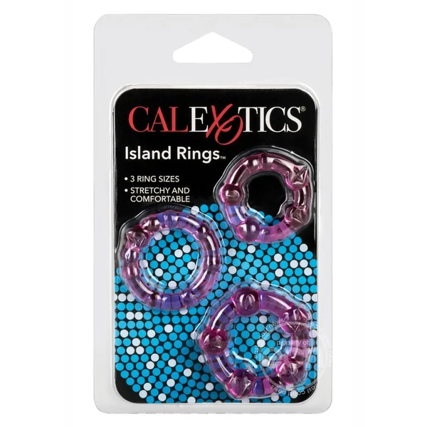 Island Rings Cock Rings (3 piece set) - Pink